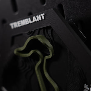 Mont-Tremblant hex from below, the hex rim and engraved header running across the top