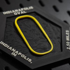 Indianapolis Oval, 3D Printed Topographic Circuit Map | Motorsport Desk Art