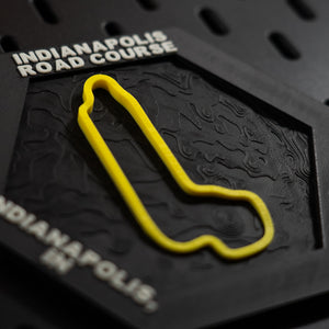 Indianapolis Road Course, 3D Printed Topographic Circuit Map | Motorsport Desk Art