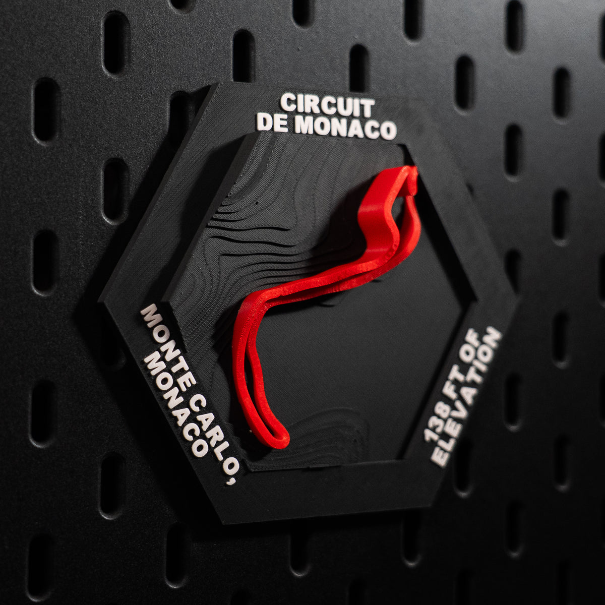 Circuit de Monaco, 3D Printed Topographic Circuit Map | Motorsport Desk Art