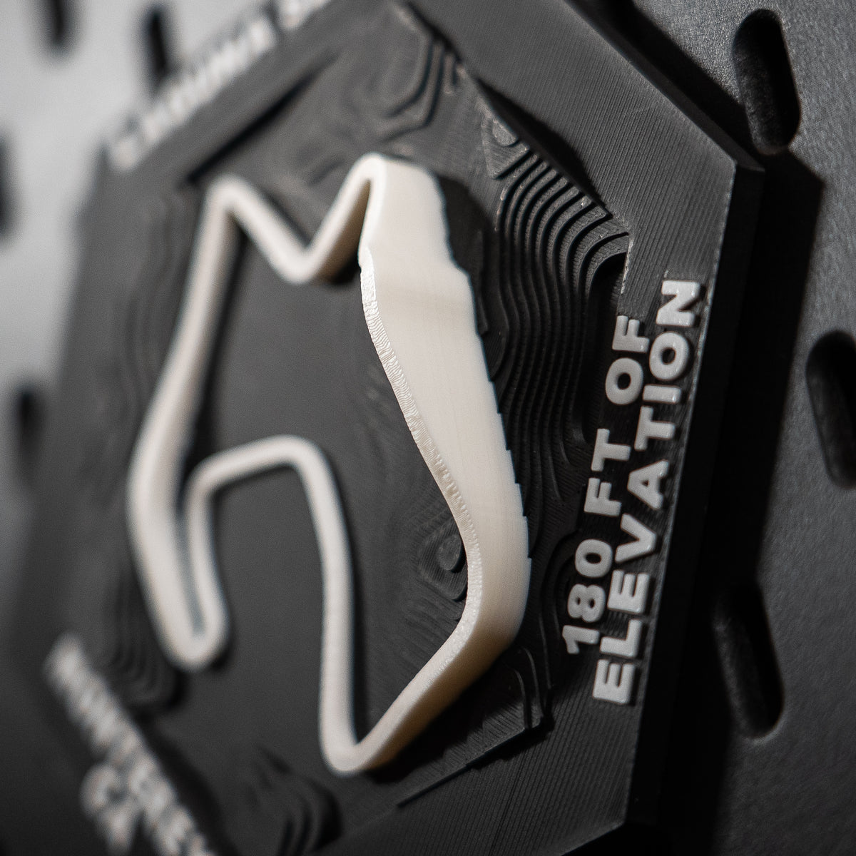 Laguna Seca, 3D Printed Topographic Circuit Map | Motorsport Desk Art