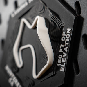 Laguna Seca, 3D Printed Topographic Circuit Map | Motorsport Desk Art