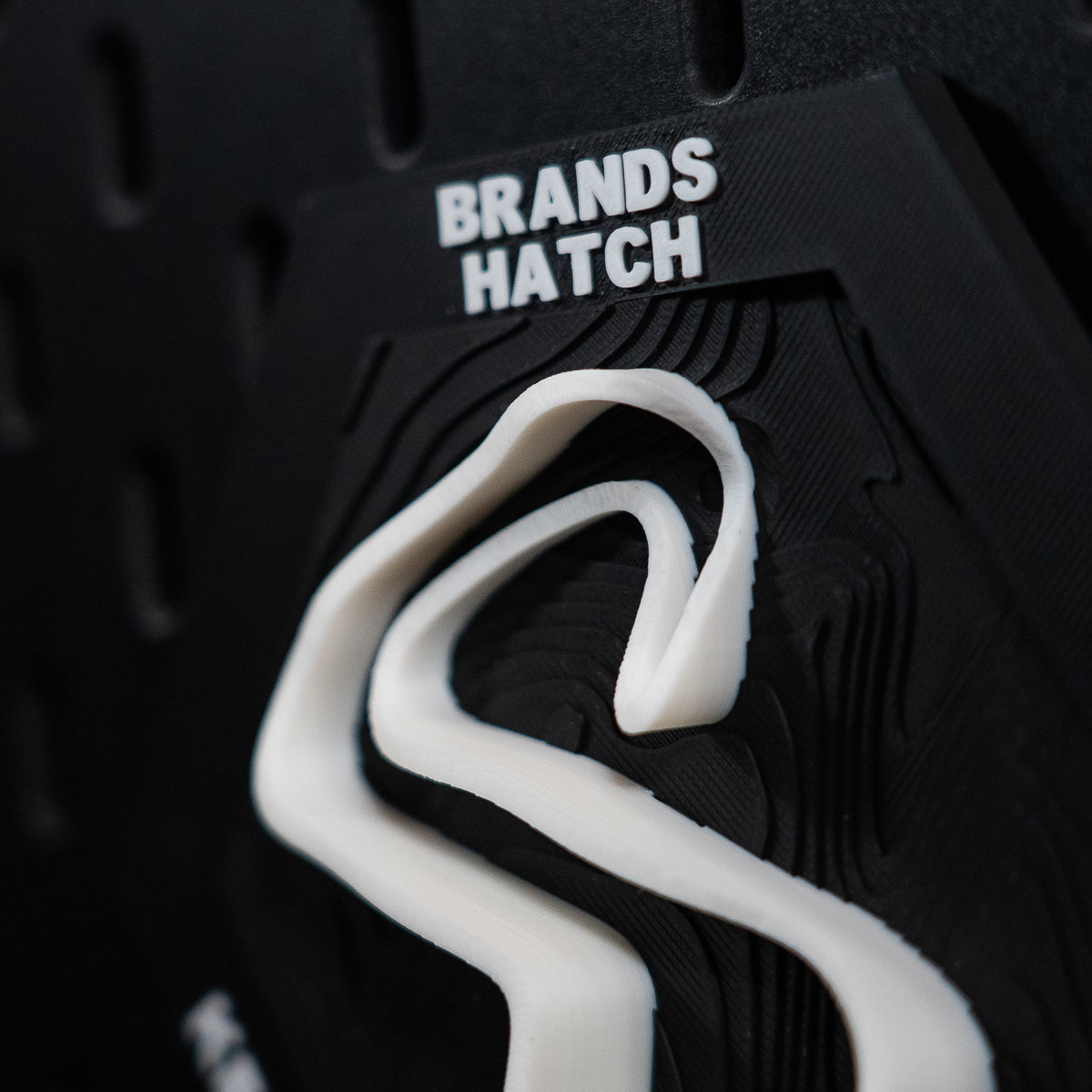 Brands Hatch, 3D Printed Topographic Circuit Map | Motorsport Desk Art