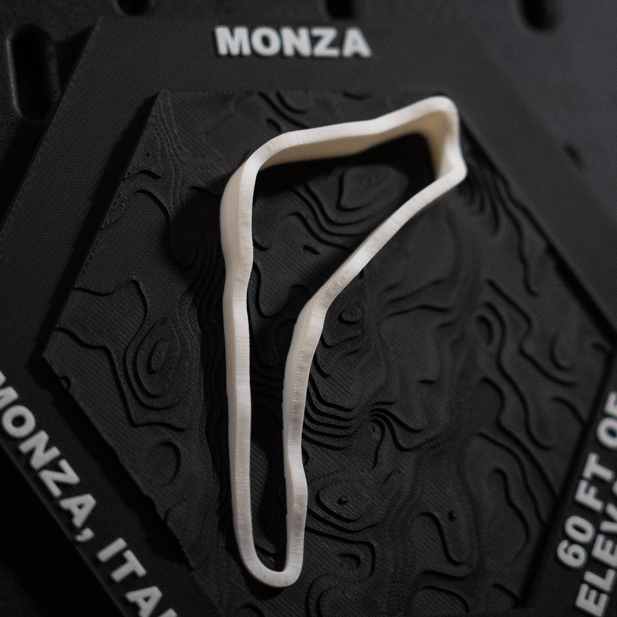 Monza, 3D Printed Topographic Circuit Map | Motorsport Desk Art