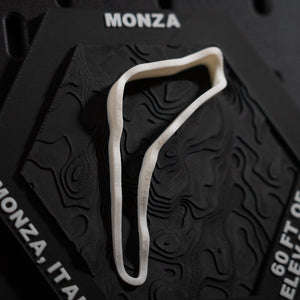 Monza, 3D Printed Topographic Circuit Map | Motorsport Desk Art
