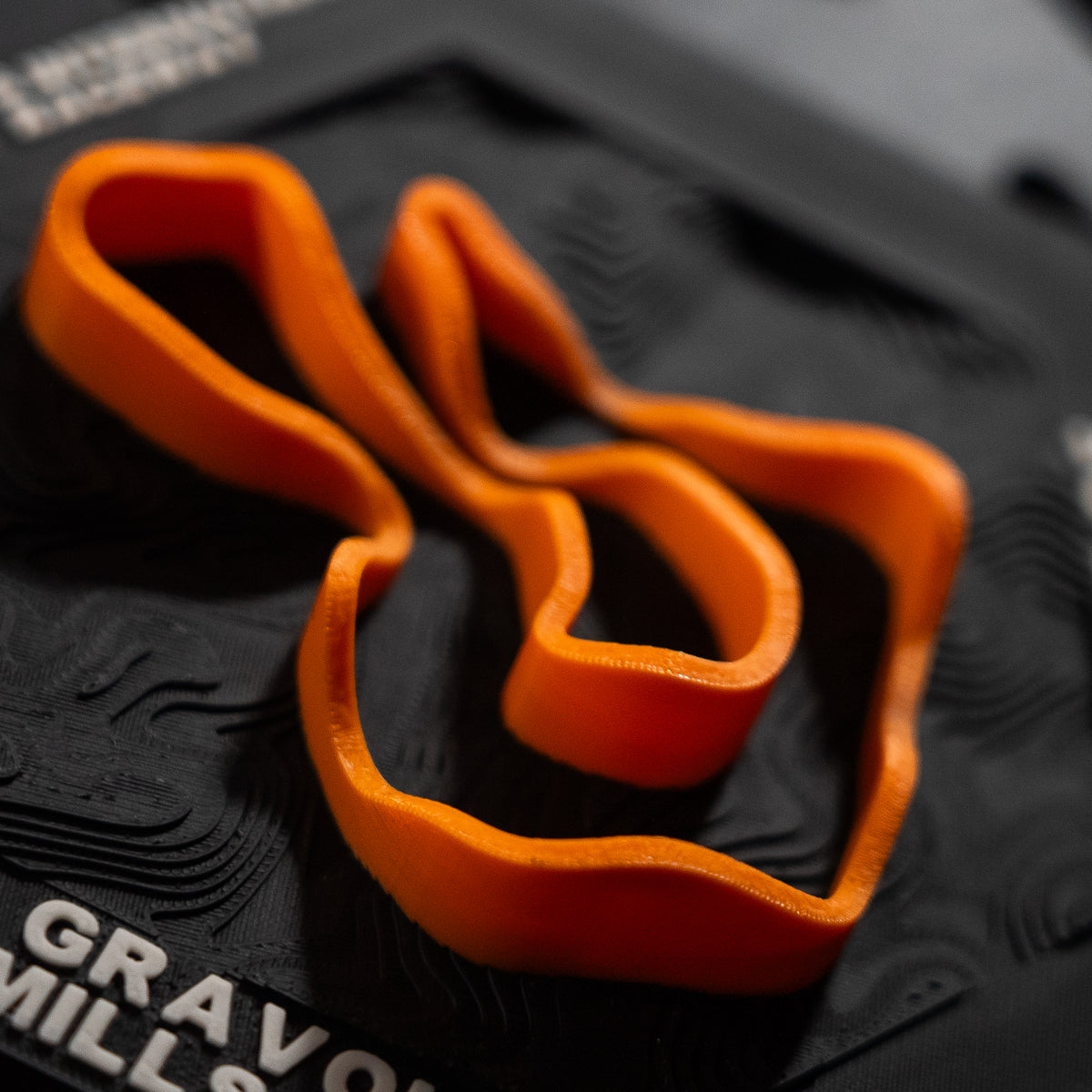 Ozarks International Raceway, 3D Printed Topographic Circuit Map | Motorsport Desk Art