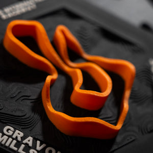 Ozarks International Raceway, 3D Printed Topographic Circuit Map | Motorsport Desk Art