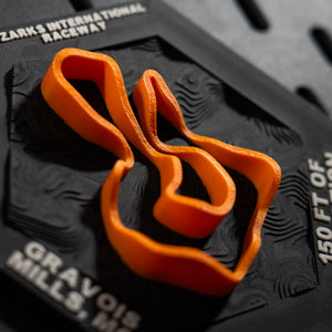 Ozarks International Raceway, 3D Printed Topographic Circuit Map | Motorsport Desk Art