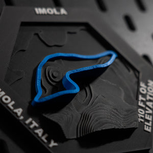 Imola, 3D Printed Topographic Circuit Map | Motorsport Desk Art