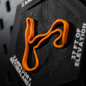 Zandvoort, 3D Printed Topographic Circuit Map | Motorsport Desk Art