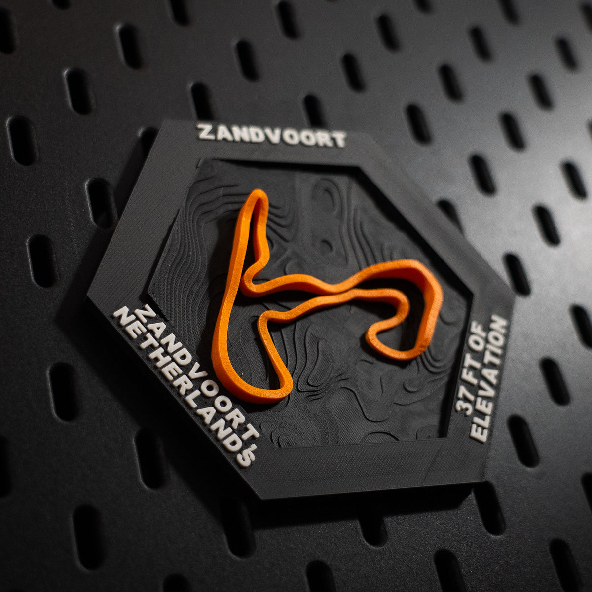 Zandvoort, 3D Printed Topographic Circuit Map | Motorsport Desk Art