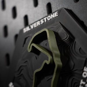 Silverstone, 3D Printed Topographic Circuit Map | Motorsport Desk Art