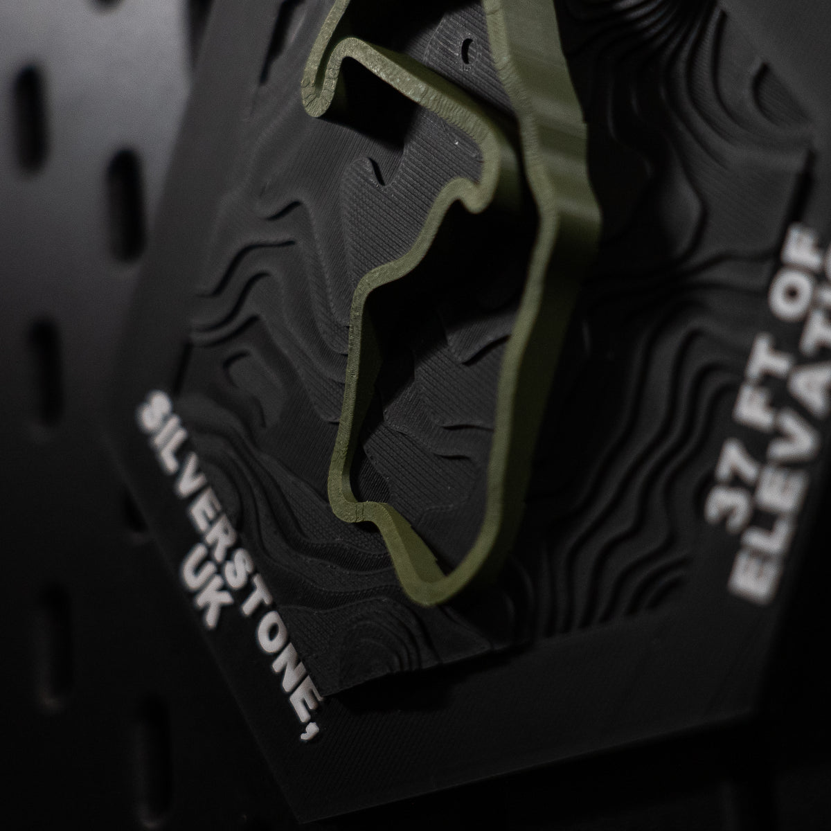 Silverstone, 3D Printed Topographic Circuit Map | Motorsport Desk Art