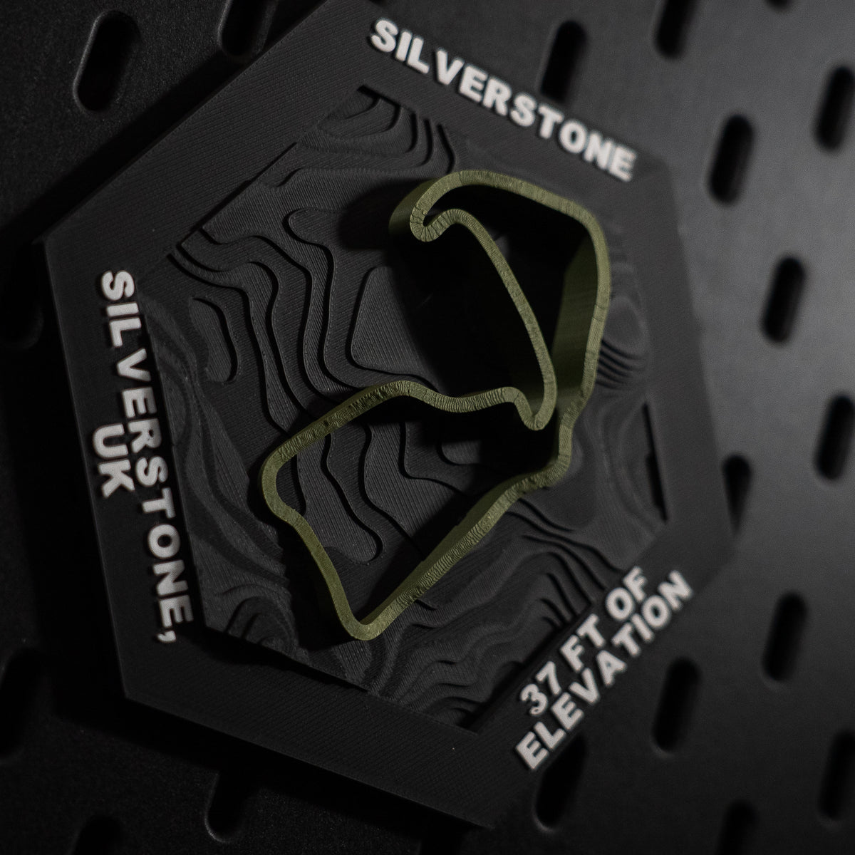 Silverstone, 3D Printed Topographic Circuit Map | Motorsport Desk Art