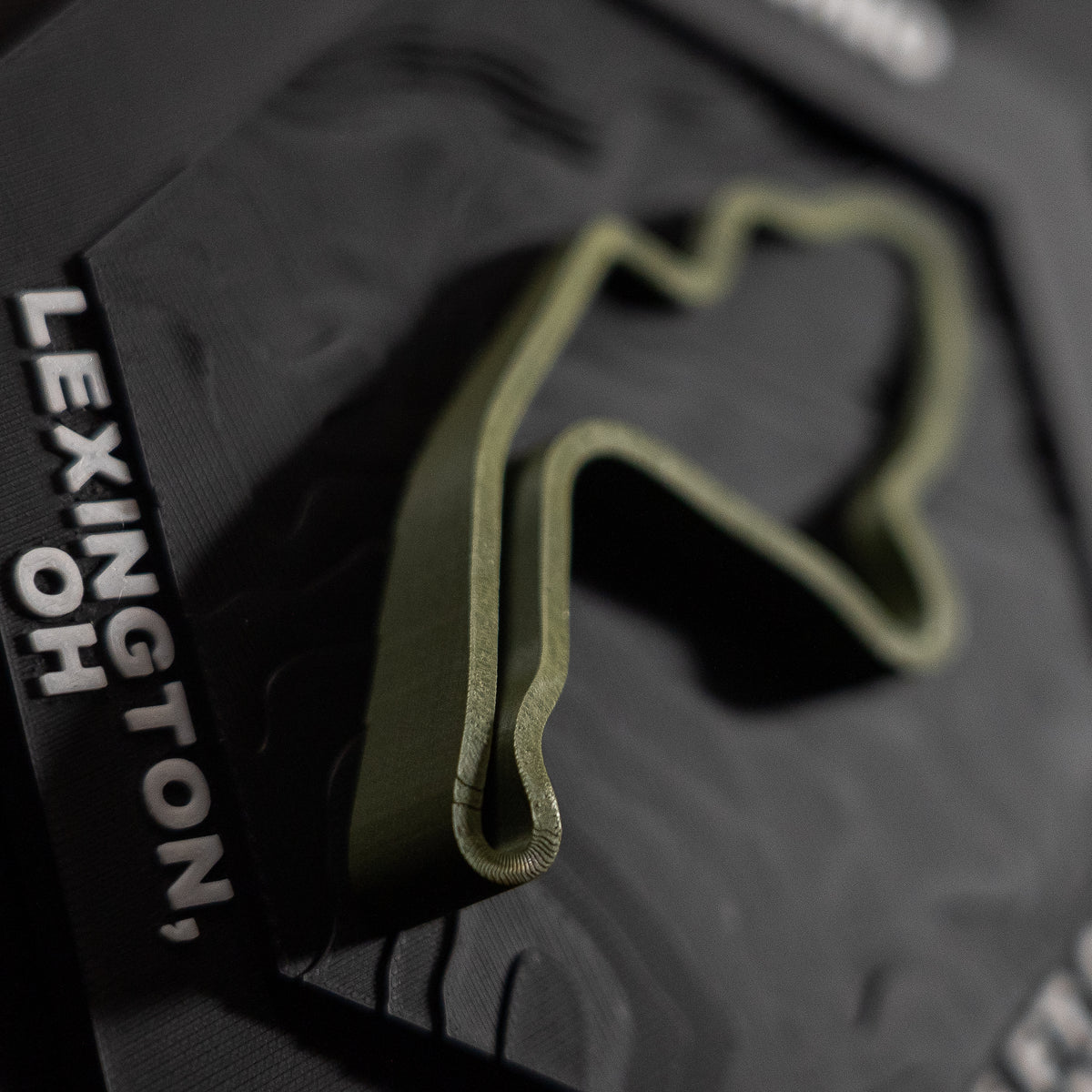 Mid-Ohio, 3D Printed Topographic Circuit Map | Motorsport Desk Art