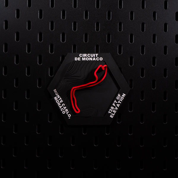 Circuit de Monaco, 3D Printed Topographic Circuit Map | Motorsport Desk Art