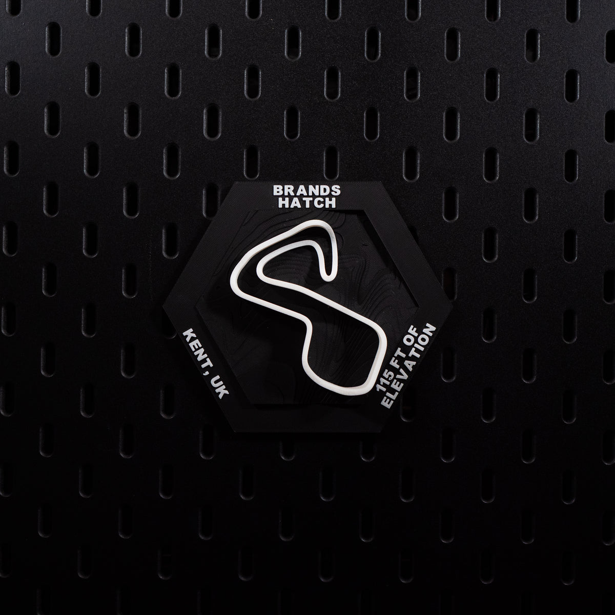 Brands Hatch, 3D Printed Topographic Circuit Map | Motorsport Desk Art