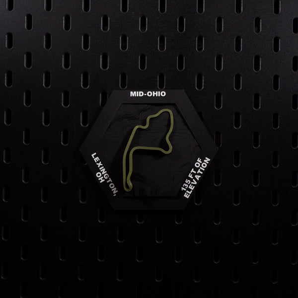 Mid-Ohio, 3D Printed Topographic Circuit Map | Motorsport Desk Art