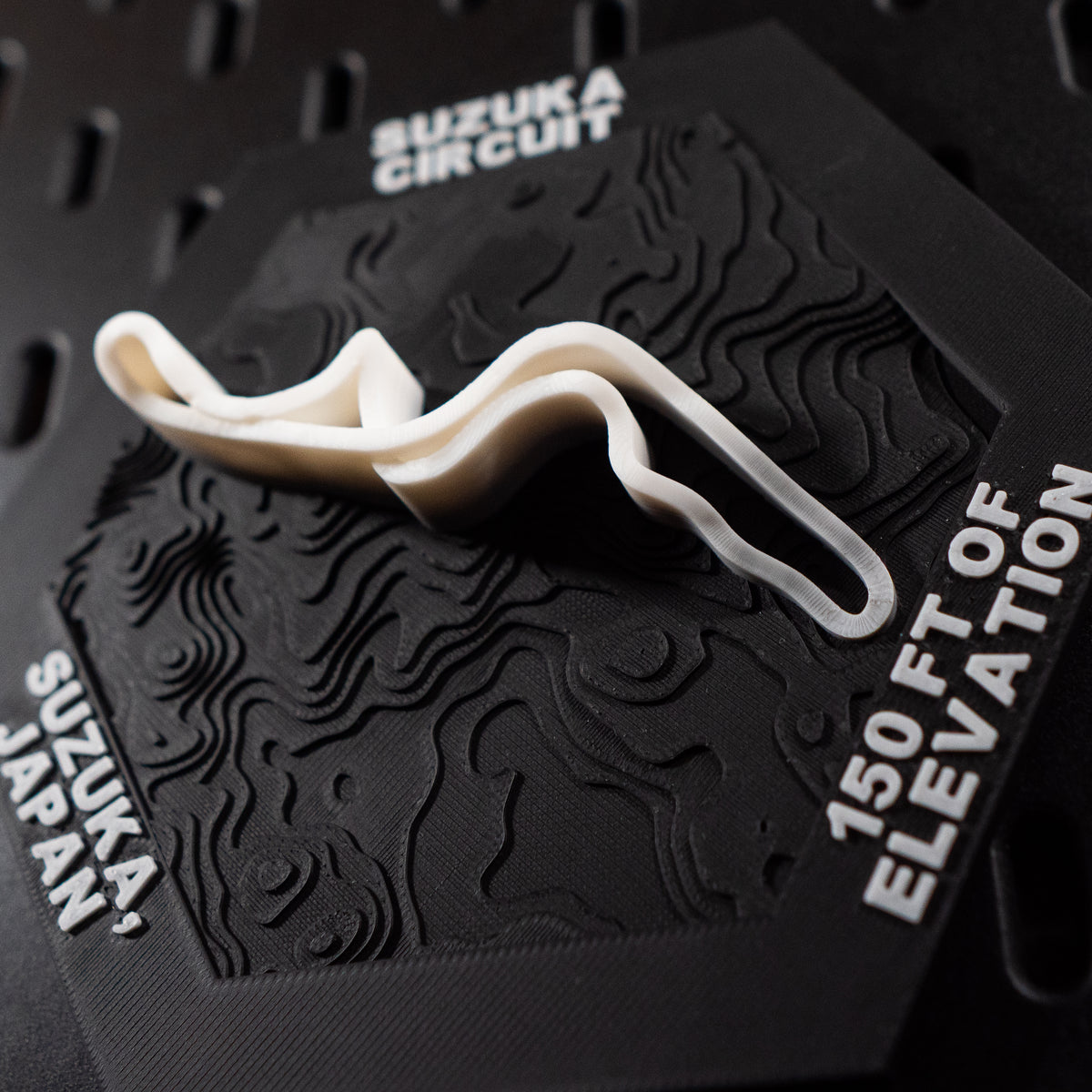 Suzuka Circuit, 3D Printed Topographic Circuit Map | Motorsport Desk Art