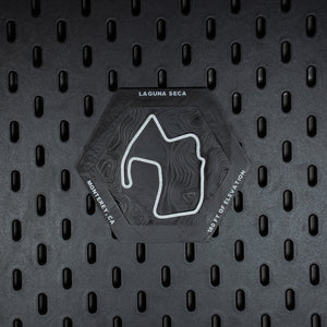 Laguna Seca 3D-printed topographic relief hex