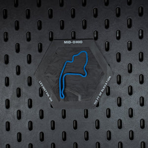 Mid-Ohio 3D-printed topographic relief hex